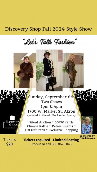 American Cancer Society Discovery Shop Fall Fashion Show Coming Soon In Akron