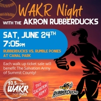 WAKR Night with the RubberDucks Benefitting Salvation Army